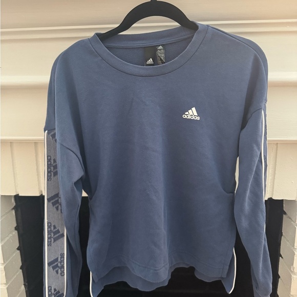 Adidas Navy Crewneck - Picture 1 of 7